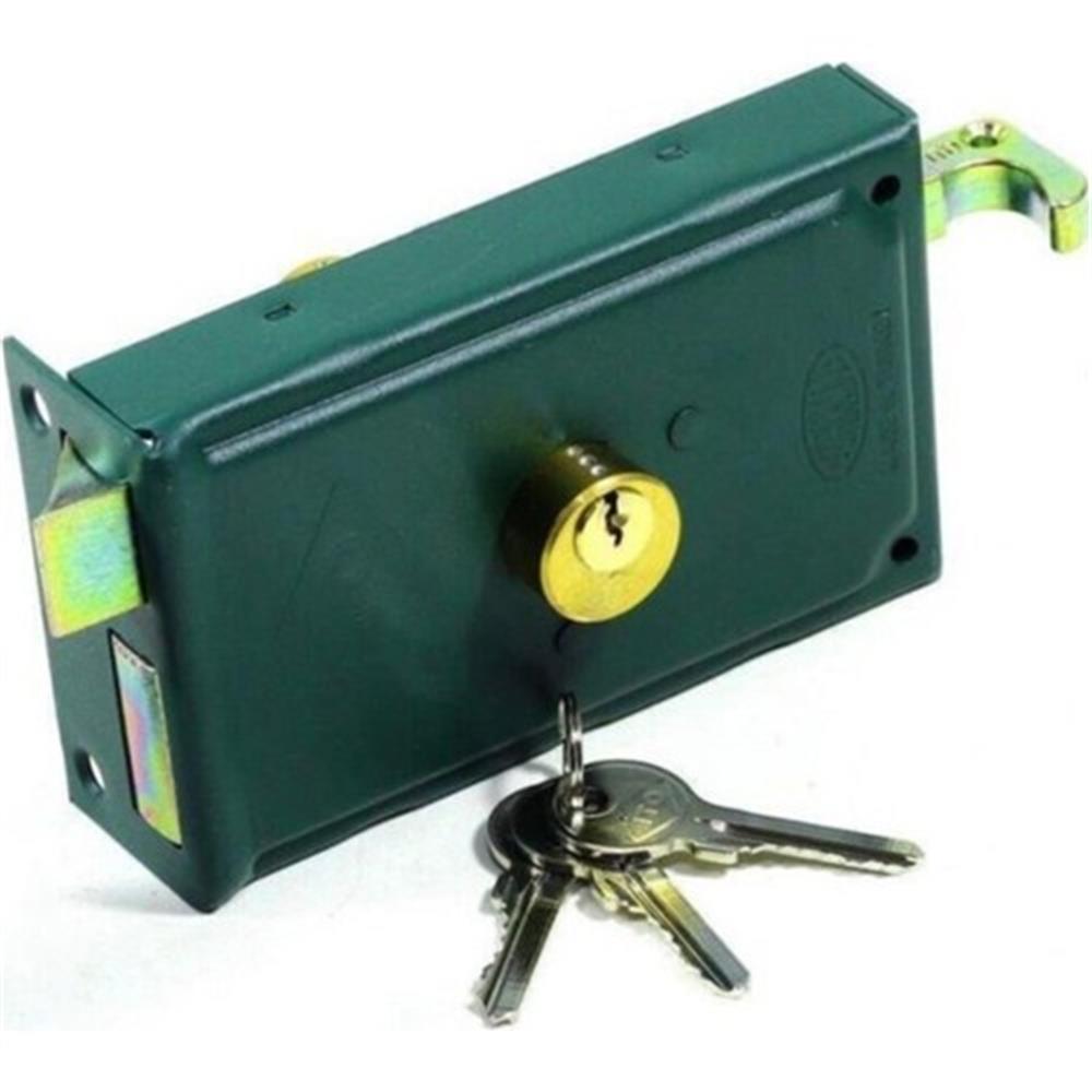 Silindirli Trajlı Kilit Yeşil Boyalı 140 Mm