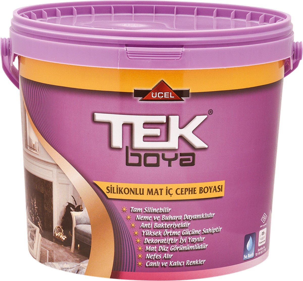 Tek Silikonlu İpek Mat Plastik İç Cephe Boyası  Şampanya 429