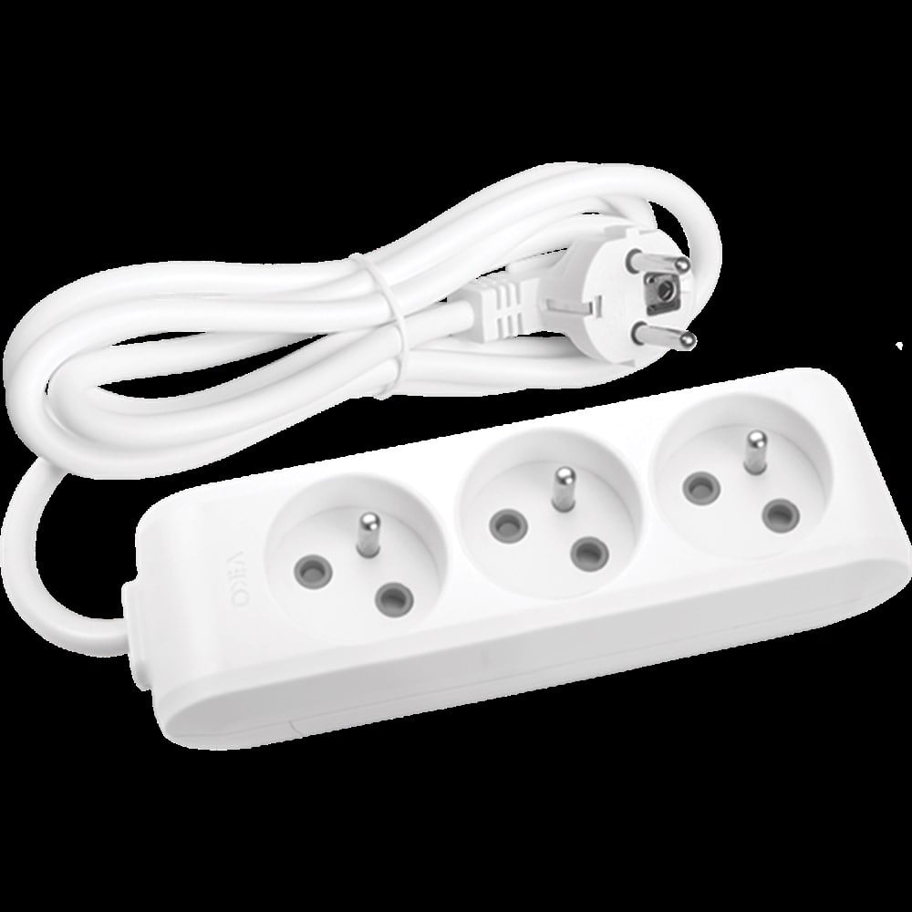 Viko 3'lü 3 Metre Grup Priz Multi-let Üçlü Topraklı Kablolu Priz 1 Adet 90113303