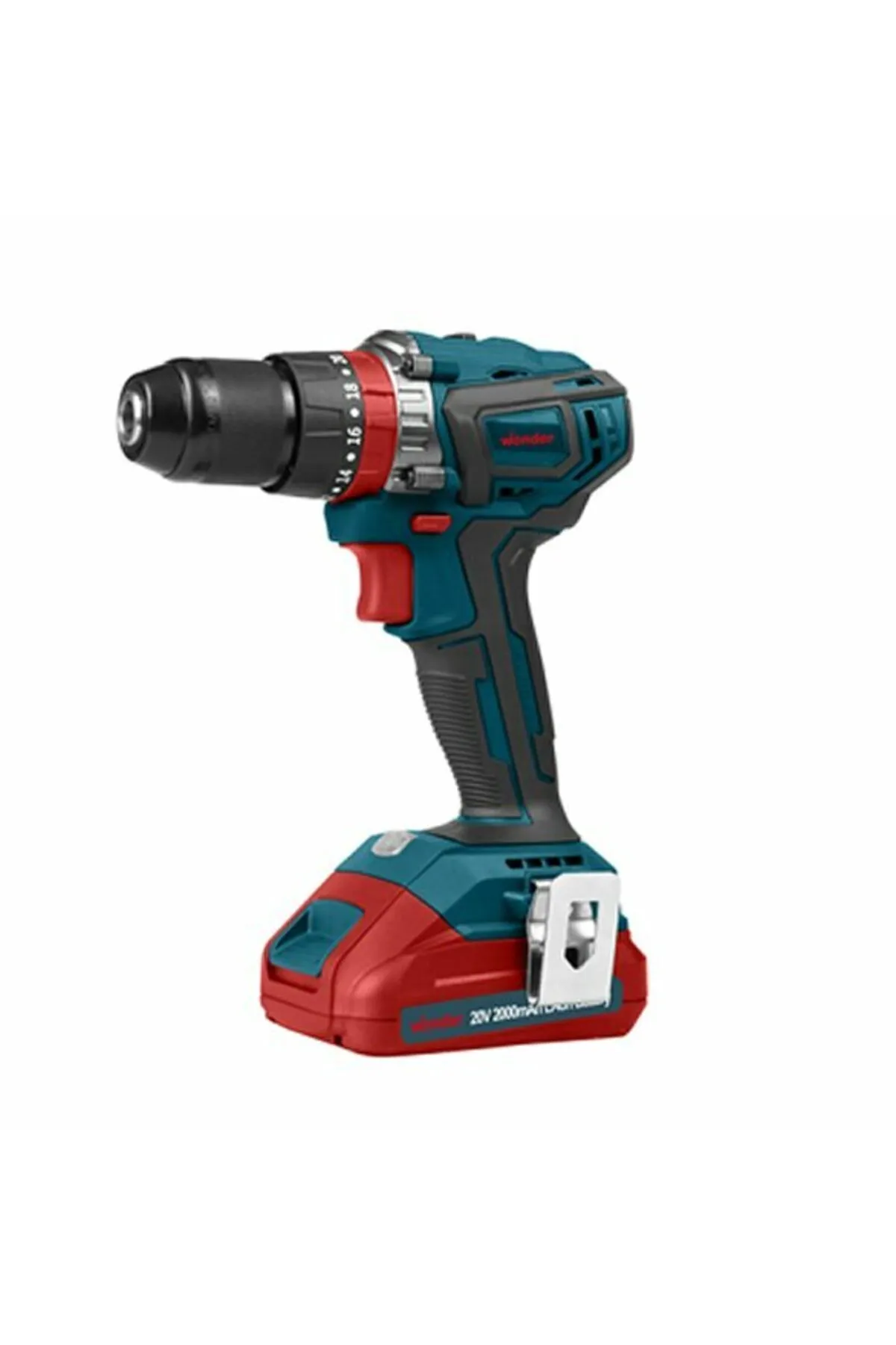 Wonder JDK6310C-1 Kömürsüz Şarjlı Darbeli Matkap Li-İon 20V 2.0 ah