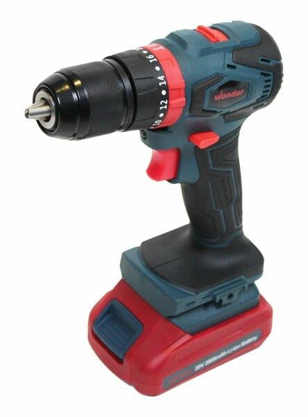 Wonder Kömürsüz Darbeli Şarjlı Matkap Li-Ion 20V 2ah 45Nm