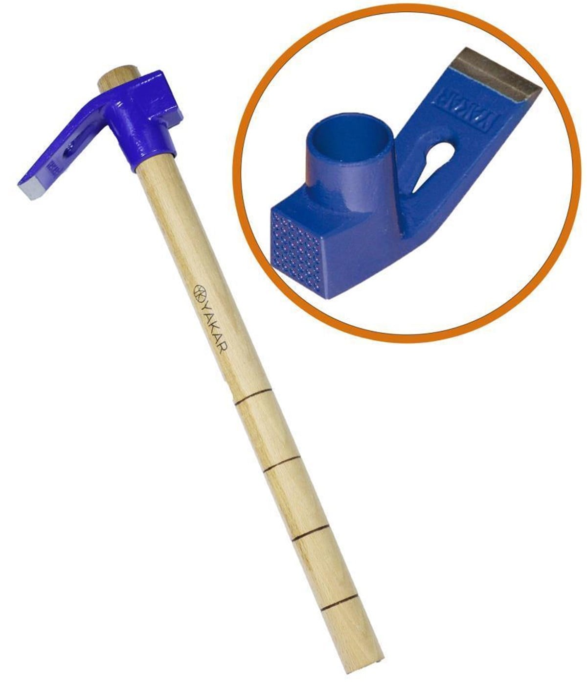 Yakar Ahşap Saplı Dövme Çelik Keser 450x44 mm 1 Adet
