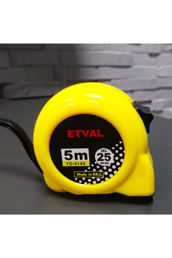 Etval Eco Şerit Metre 5 Metre X 25mm