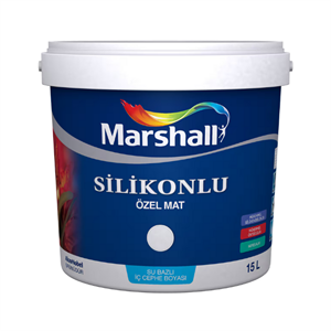Marshall Silikonlu Özel Mat Silinebilir İç Cephe Boyası 15 Lt