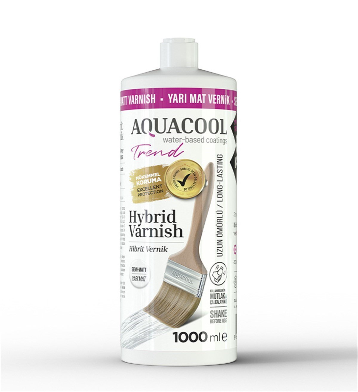 1000 Ml Aquacoll Trend Hibrit Vernik Yarı-mat