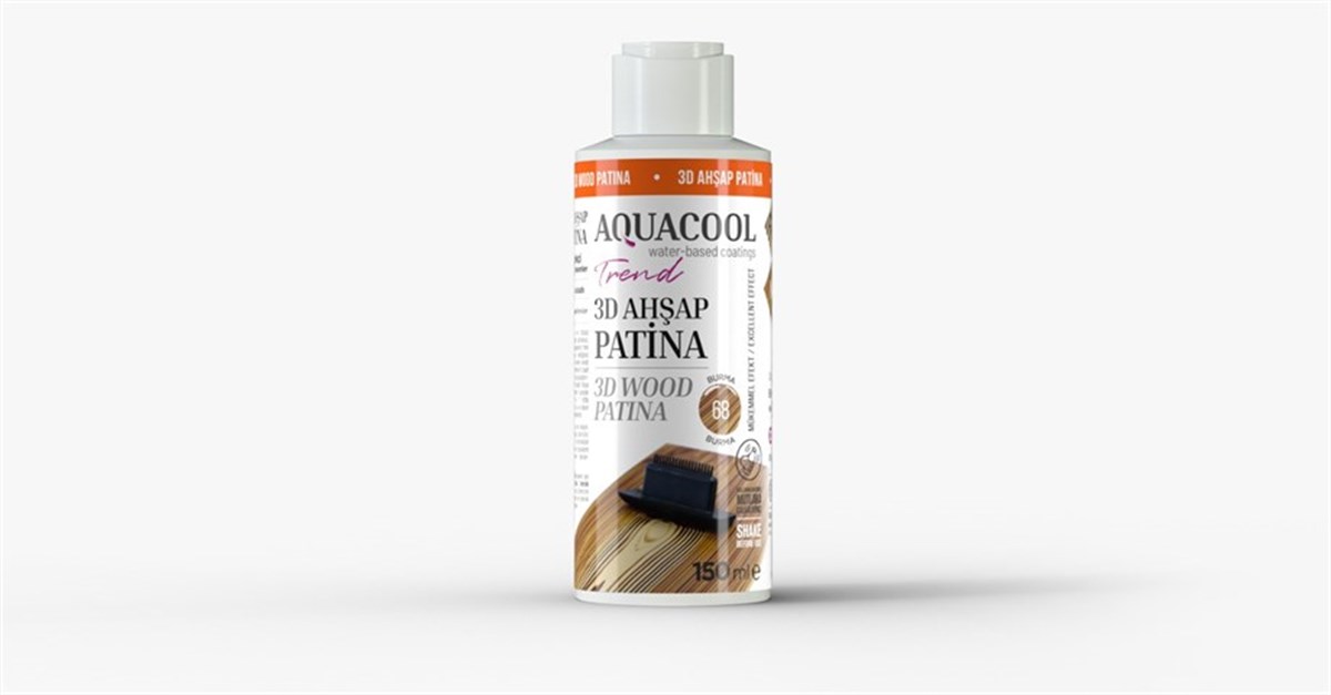 150 Ml Aquacoll Trend 3D Ahşap Patina Burma 68