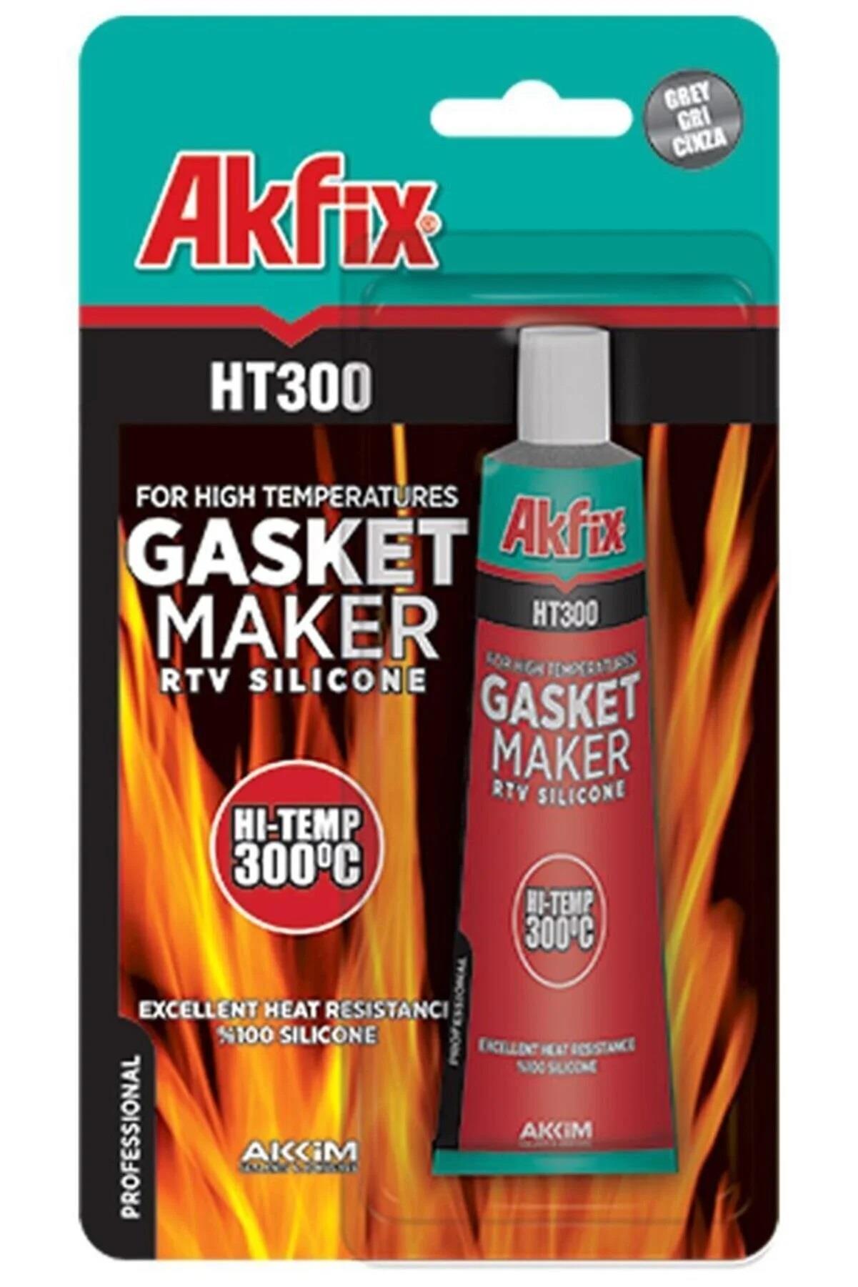 Akfix HT300 SA115 RTV Sıvı Conta 50 Ml Kırmızı