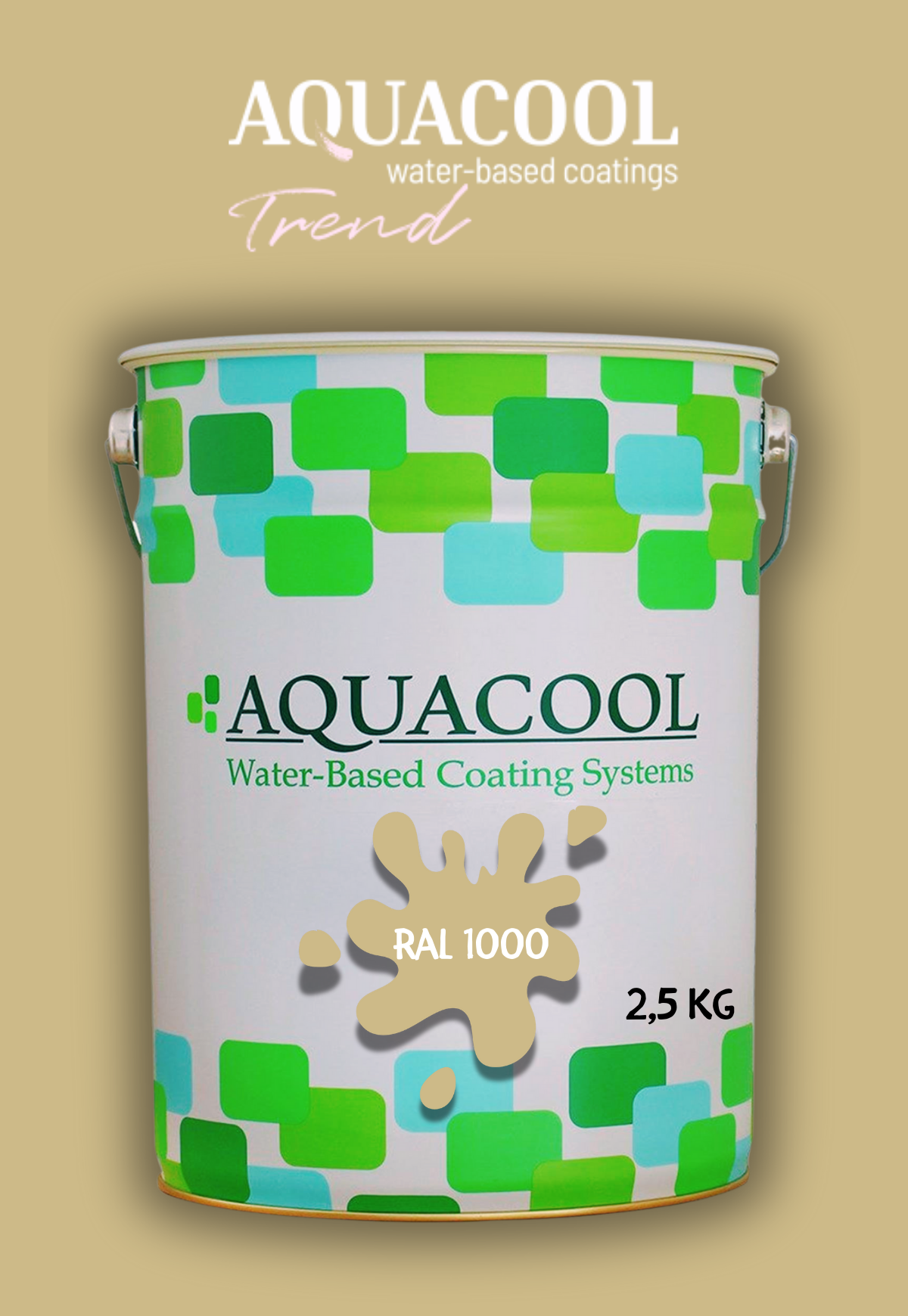 Aquacool Trend M.A.C K7 Ral Renkleri 2,5 Kg Renklendirilmiş Akrilik Hobi Boya