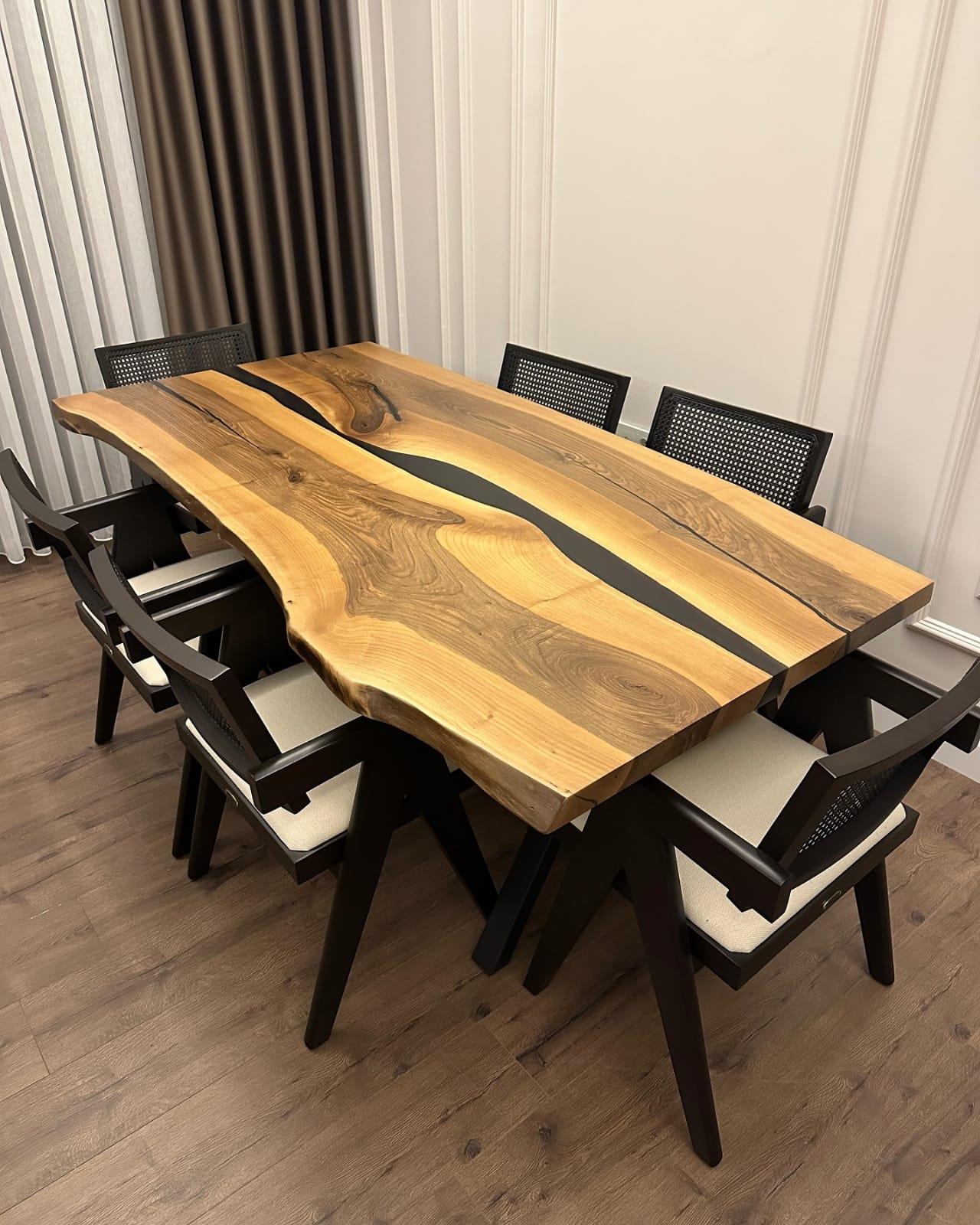 Best Garden Bahçe 8 Kişilik Kestane Bodrum Masa Sandalye Takımı