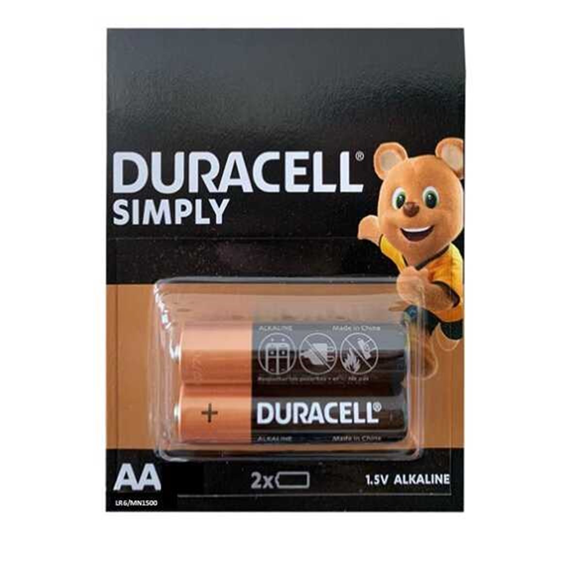 Duracell Sımply AA 1.5V Alkaline 2 Adet Kalın Kalem Pil LR/MN1500 - Nalburun