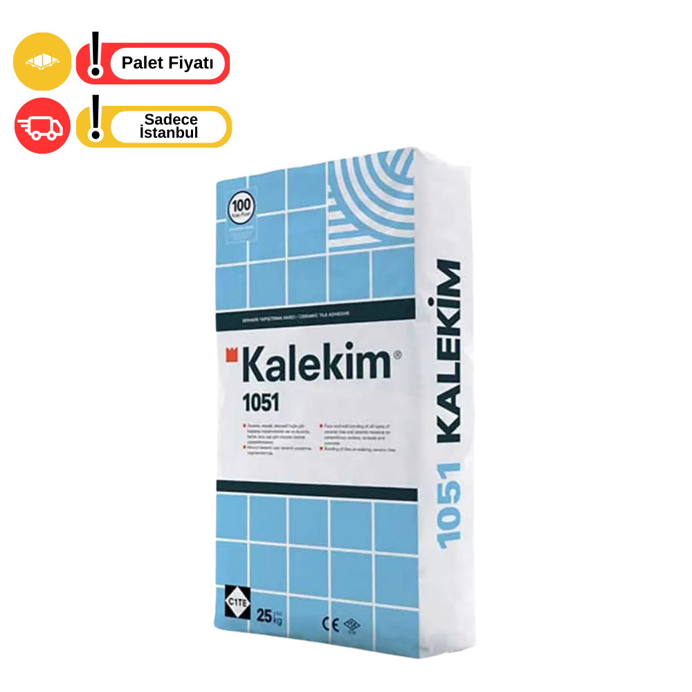 Kalekim 1051 Gri Seramik Yapıştırıcı 25 Kg 60 Adet