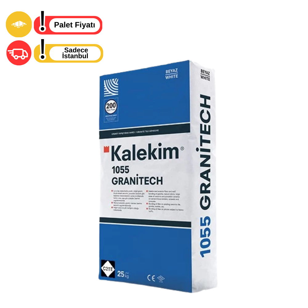 Kalekim 1055 Granit Yapıştırma Harcı Beyaz 25 Kg 60 Adet