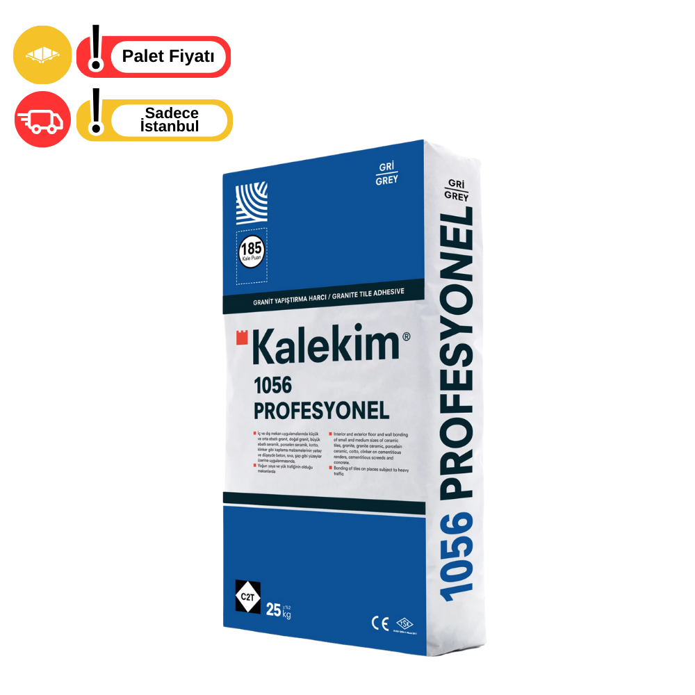 Kalekim 1056 Profesyonel Ser Yap C2T Gri 25 kg 60 Adet
