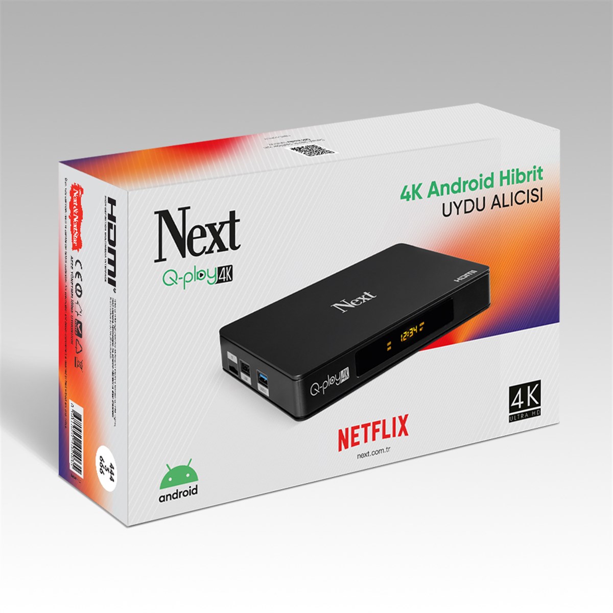 Next & NextStar Next Q-Play 4K Ultra HD Android Uydu Alıcısı - Nalburun