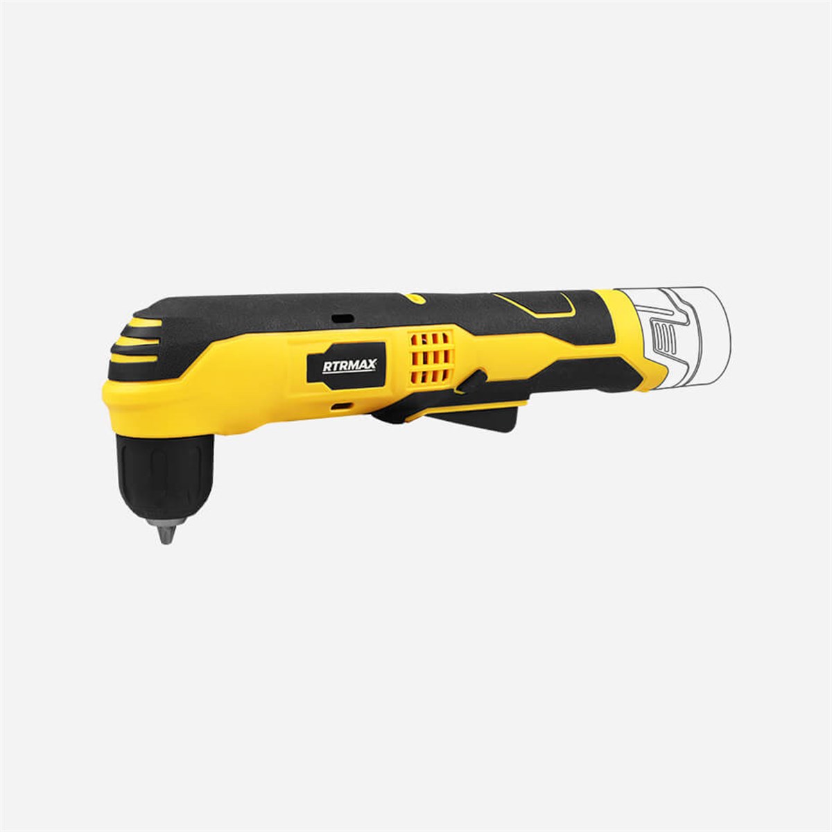 RTX1219B  Rtrmax Akülü Şarjlı Dik Açılı Matkap