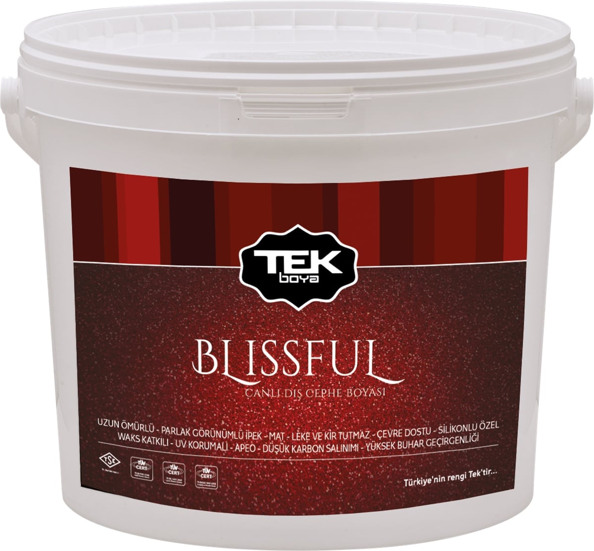 Tek Blıssful Silikonlu Canlı Prlak Dış Cephe Boyası