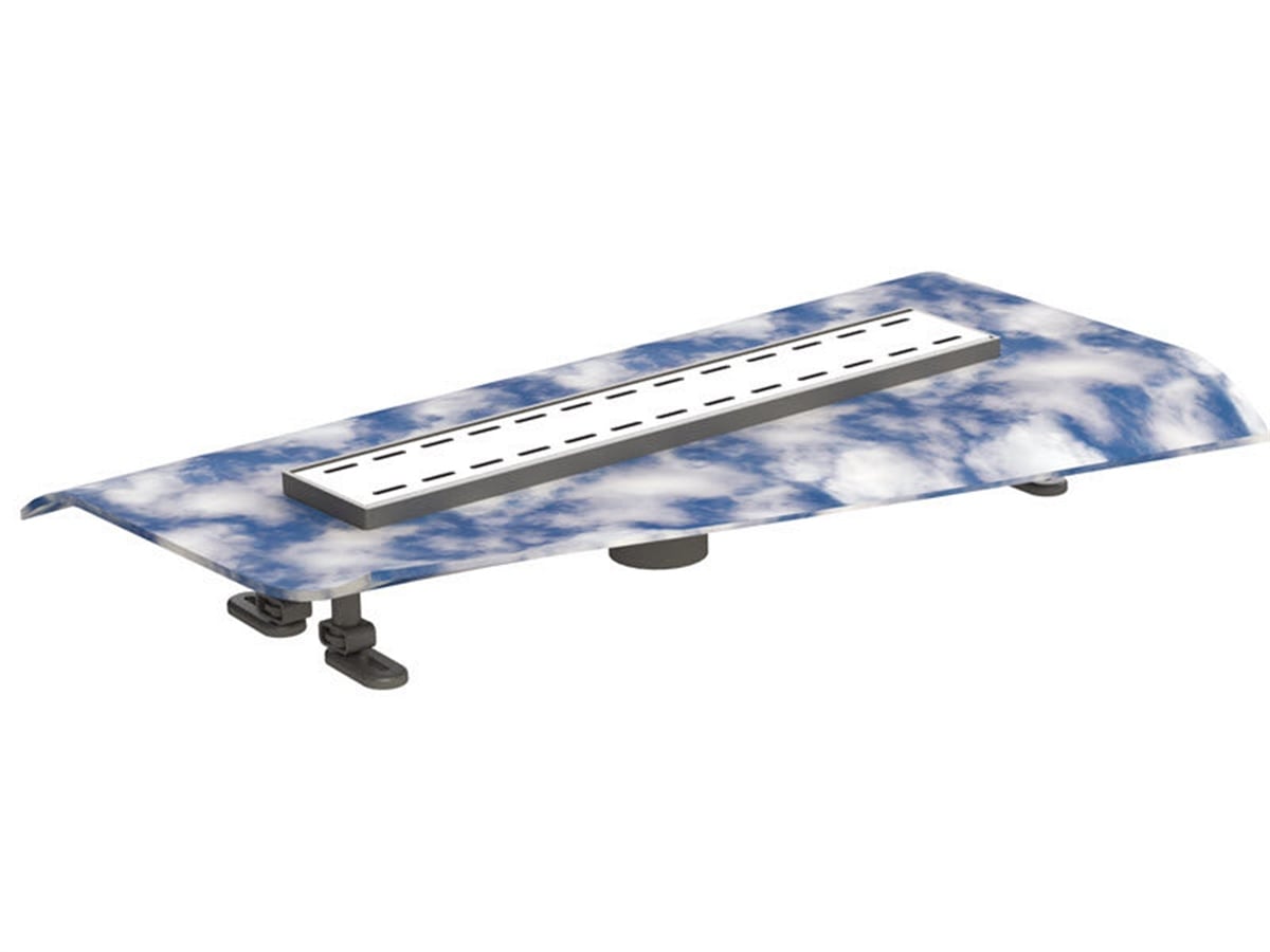 Tekstil Membralı Lineer Duş Kanalı Alt Çıkış  Ø50 60 Cm(LTA60)
