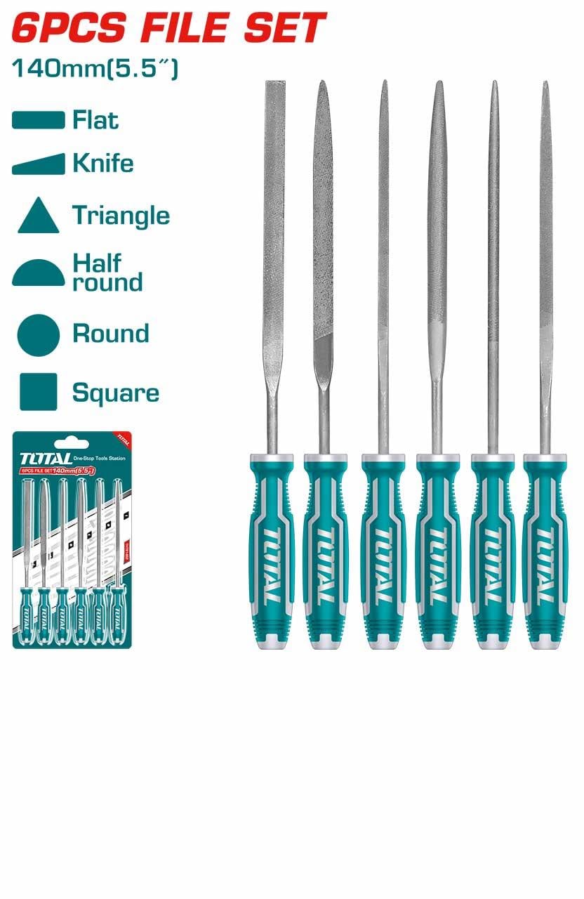 Total 6 Parça İnce Eğe Seti