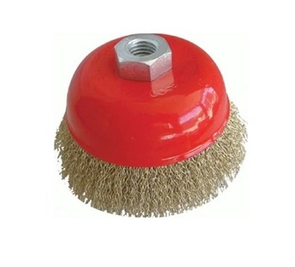 Ugr Çanak Vidalı Dalgalı Telli Fırça 100 Mm 1 Adet