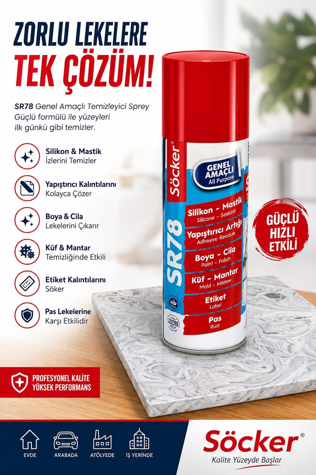 Vodaseal SR78 Söcker Silikonlu Sökücü