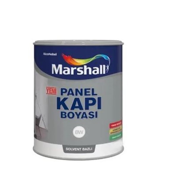 Marshall Panel Kapı Boyası Solvent Bazlı Beyaz 2,5 Lt