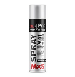 MxS XL Pro Parlak Beyaz Akrilik Sprey Boya 500 Ml