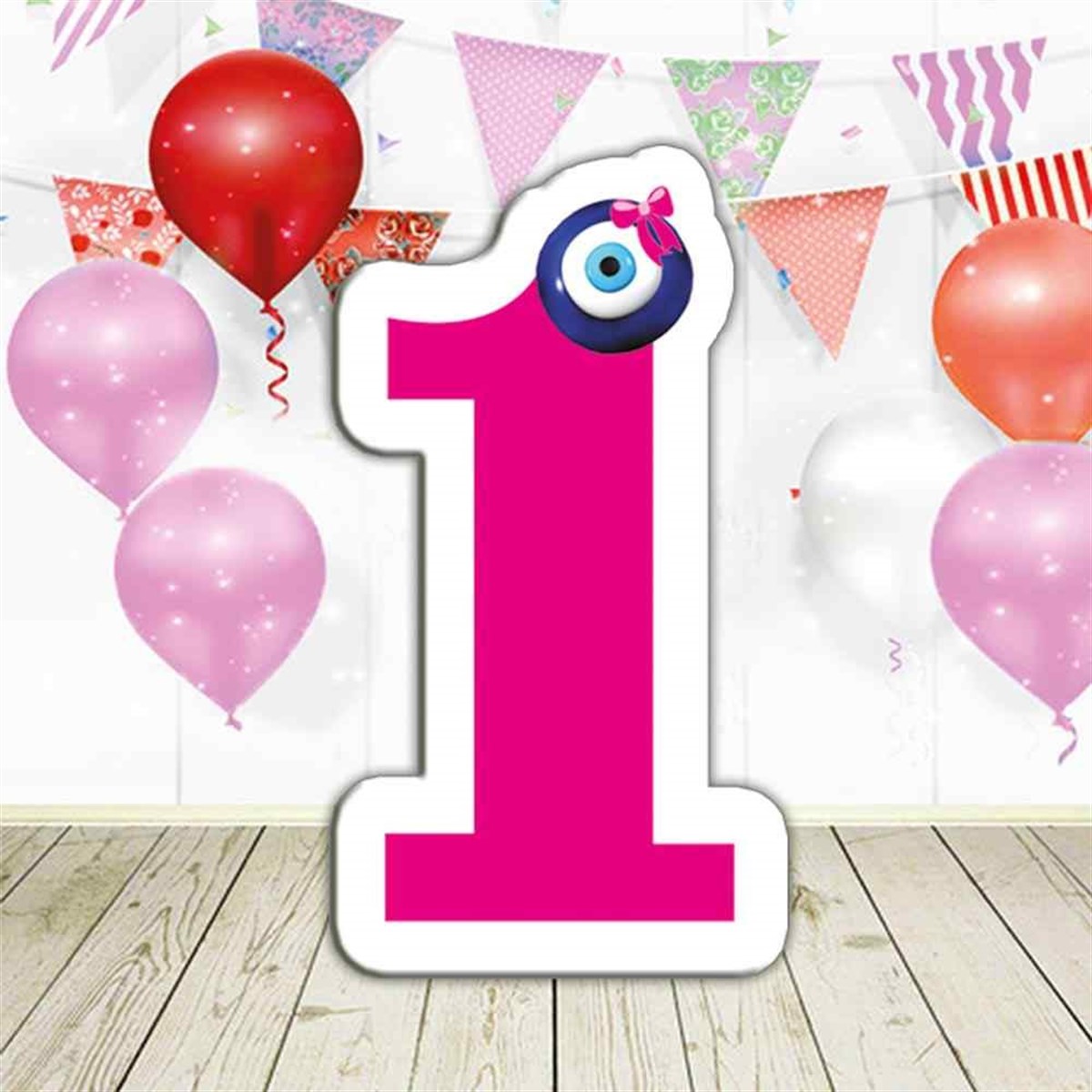 1 Şeklinde Ayakta Durabilen Pano 