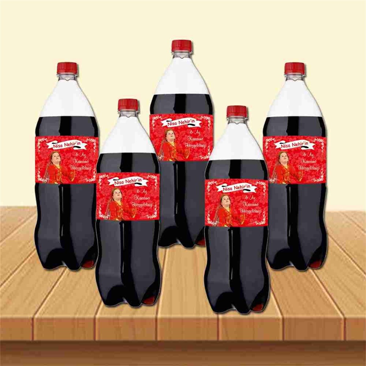 6 Ay Kınası Kırmızı Kuşaklı Parti Cola Bandı Sargısı 