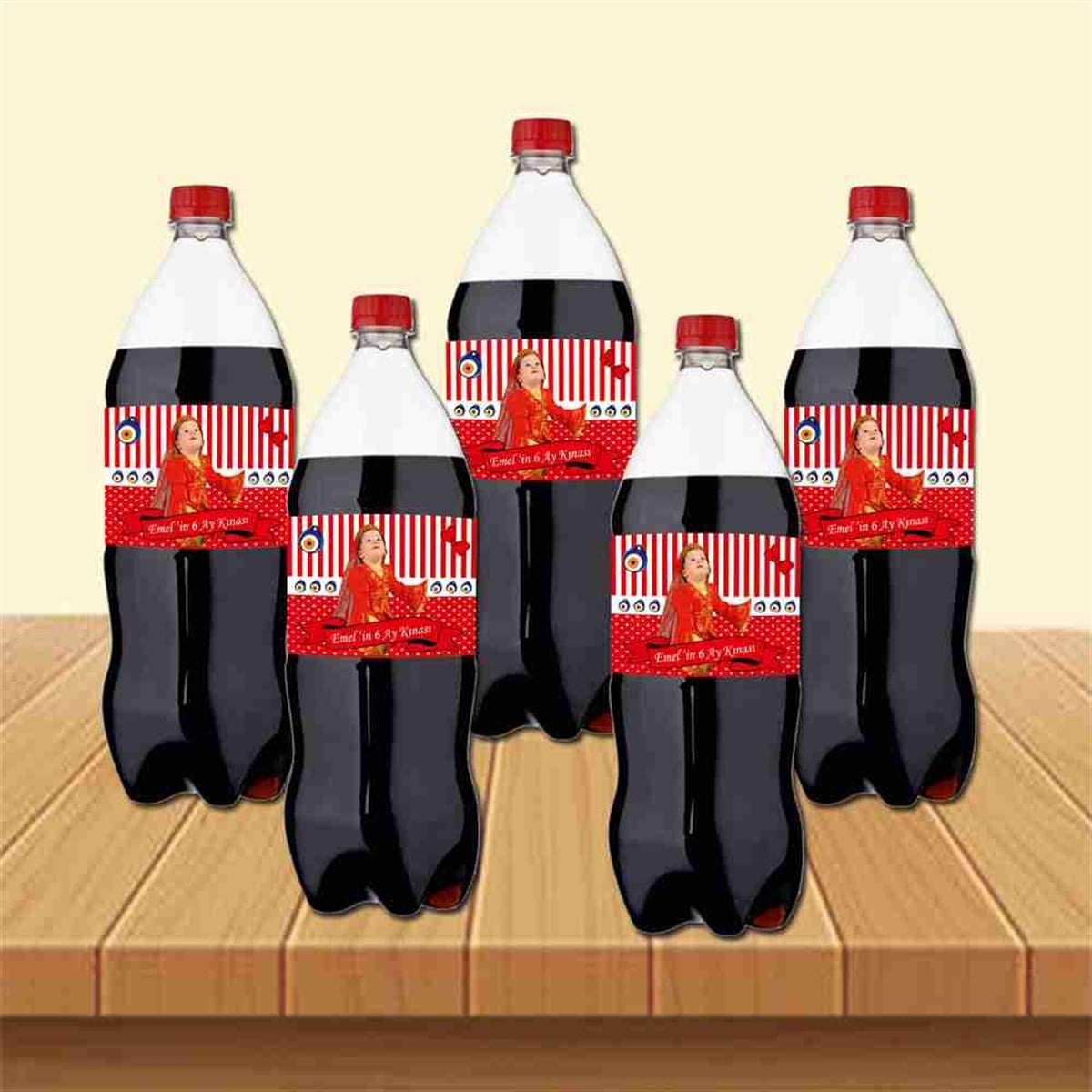 6 Ay Kınası Nazar Boncuğu Temalı Cola Bandı Sargısı 