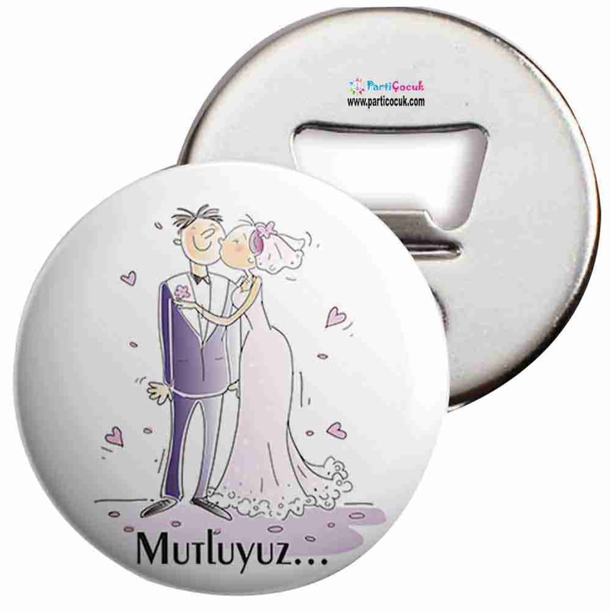 Açacaklı Buzdolabı Magneti Evlilik 20 Parti Çocuk  
