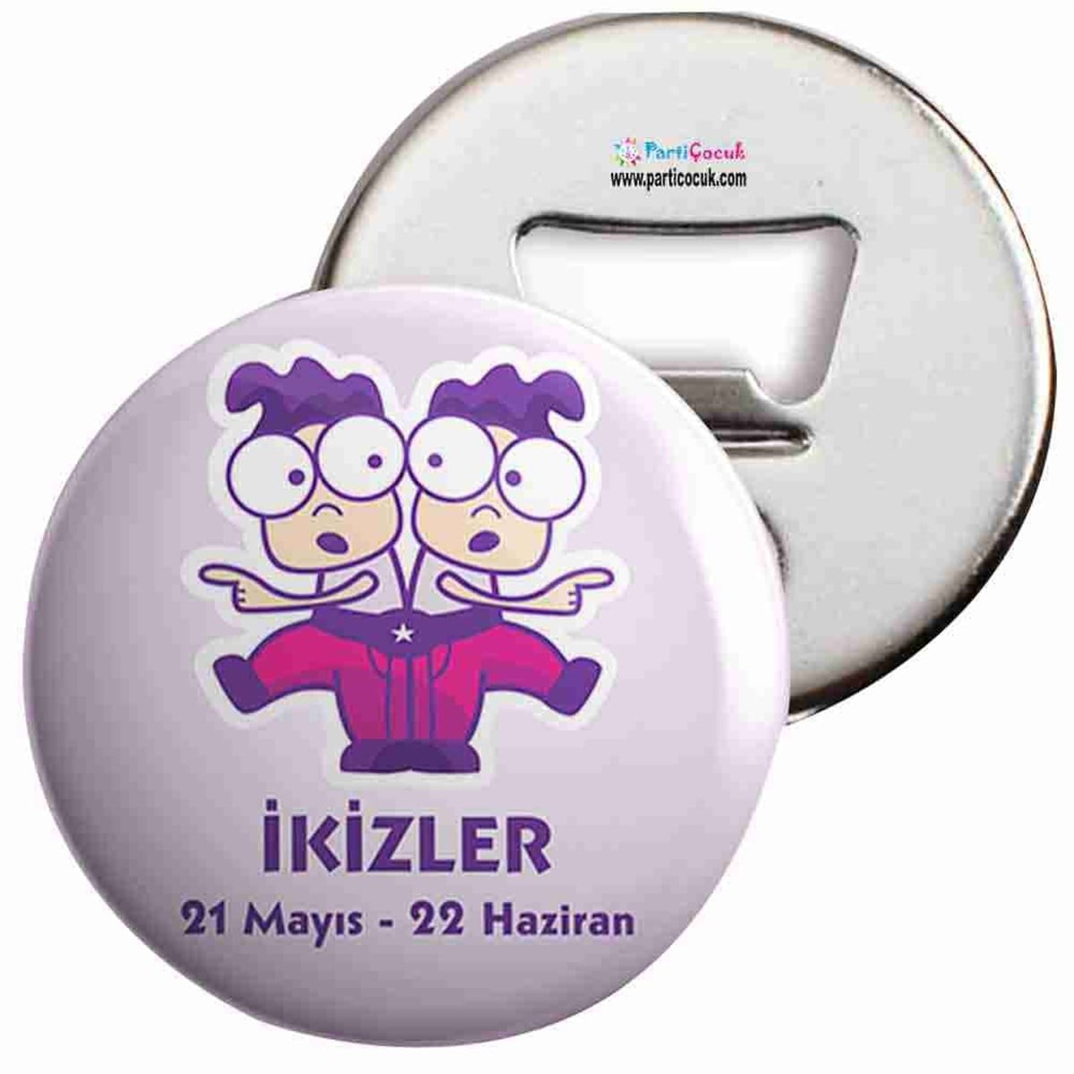 Açacaklı Buzdolabı Magneti İkizler Burcu Parti Çocuk  