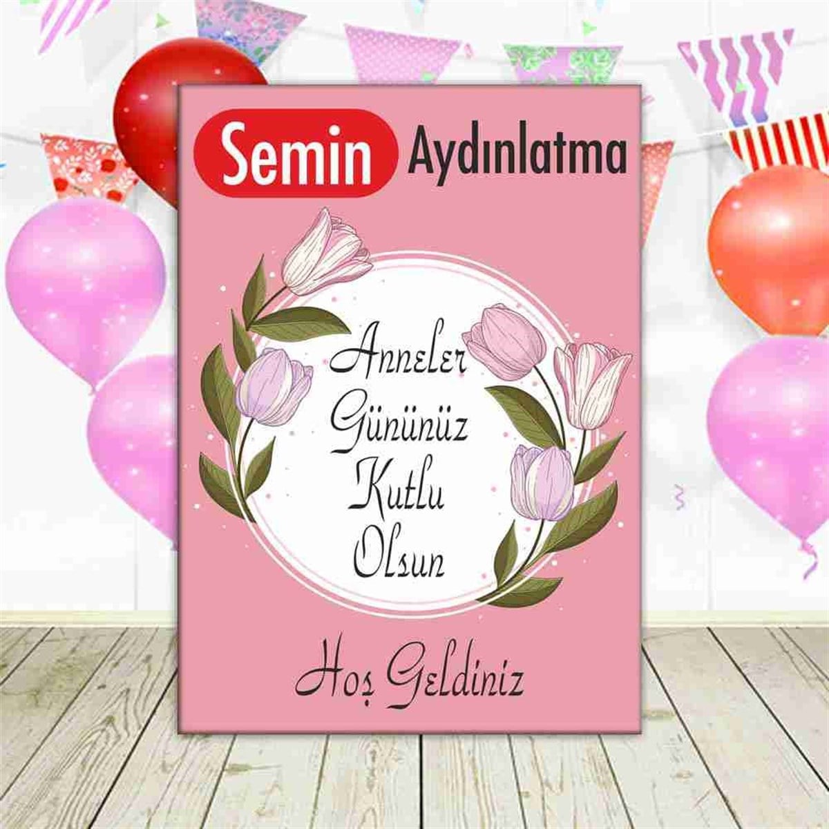 Anneler Günü Derneği Hatıra Masa Önü Pano 