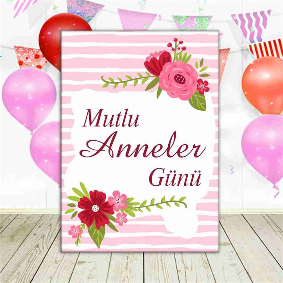 Anneler Günü Süsleme  Masa Önü Pano 