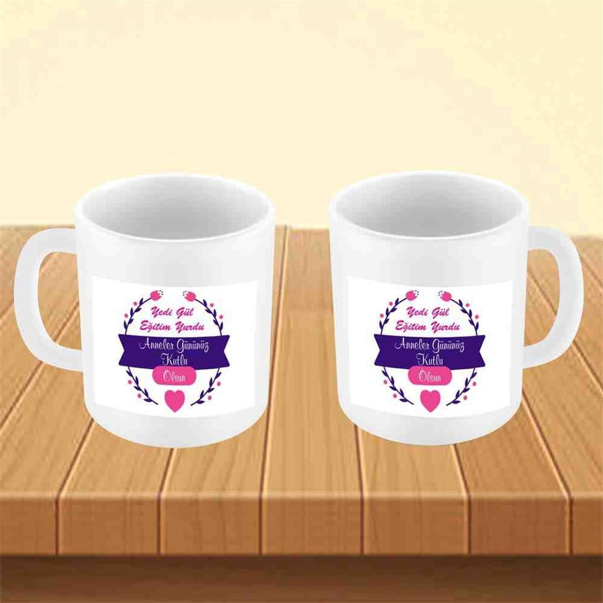 Anneler Gününe Özel Bardak Baskı 