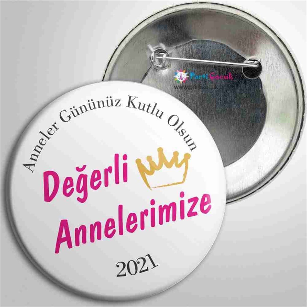 Anneye Hediyelik Parti Rozet 