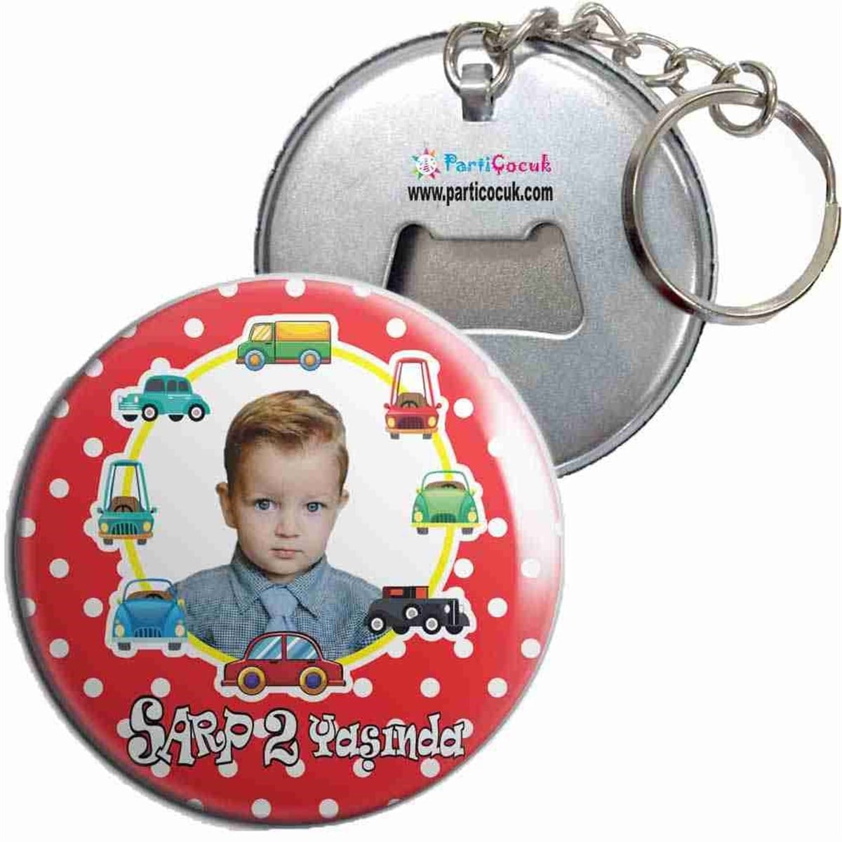 Araba Kırmızı Konsept Anahtarlı Açacaklı  Kişiye Özel  