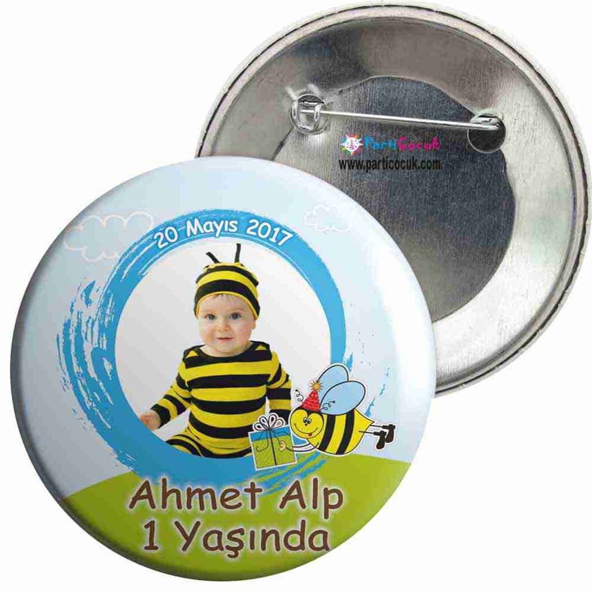 Arı Konsepti İğneli Rozet  