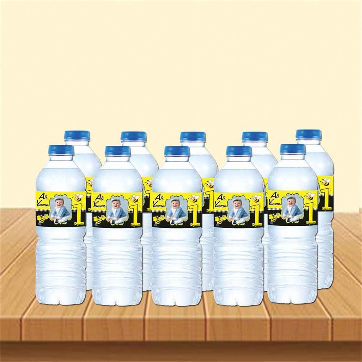 Arı Temalı Su Şisesi Bandı    