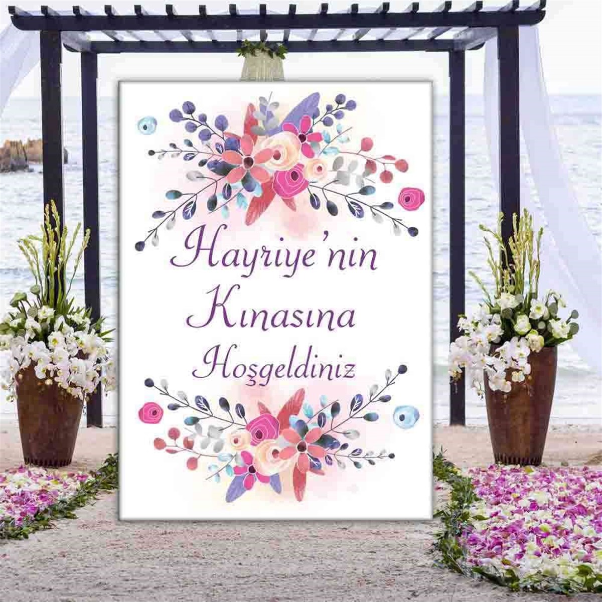 Ayaklı Katlanmaz Kına Pano 