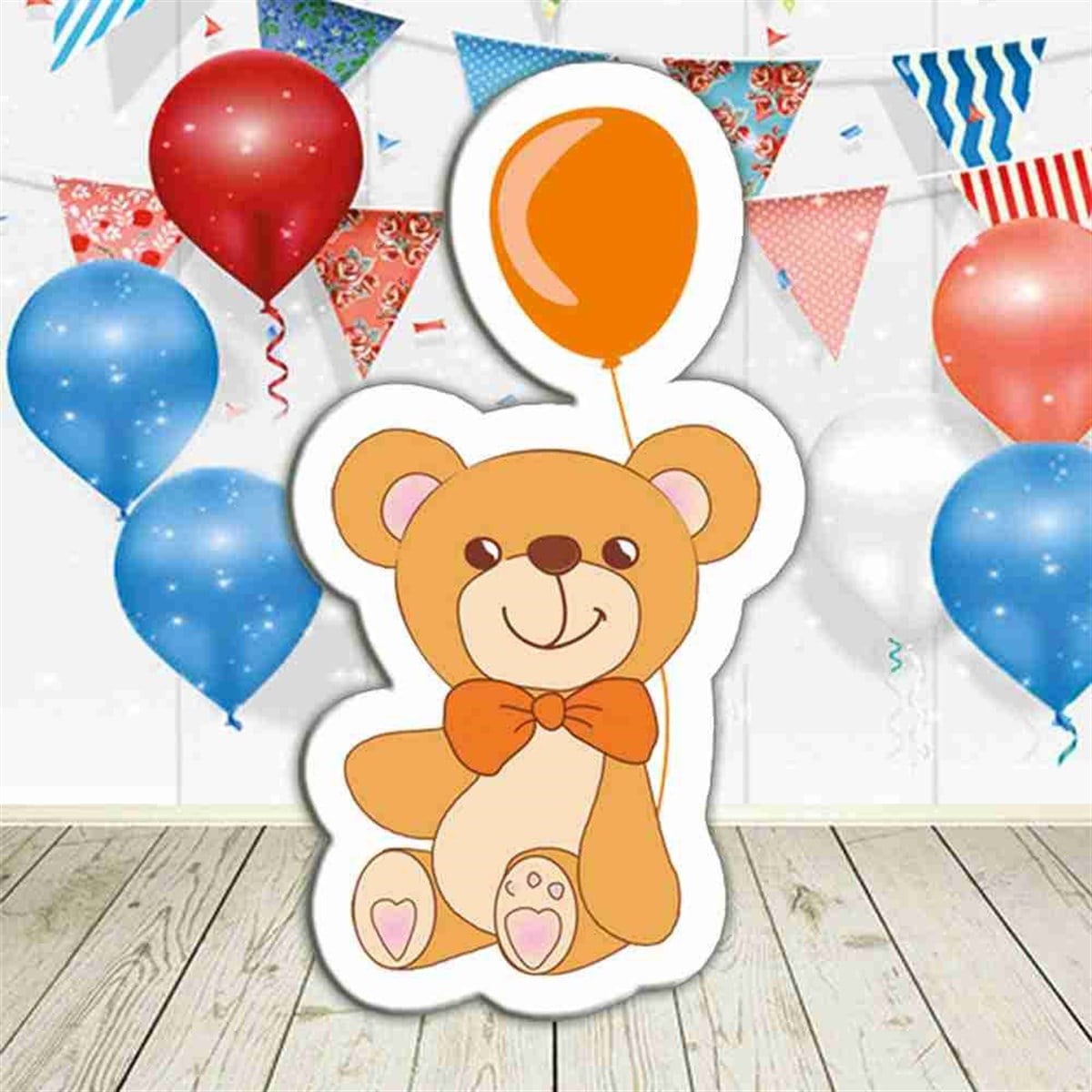 Ayı Temalı Ayaklı Pano 