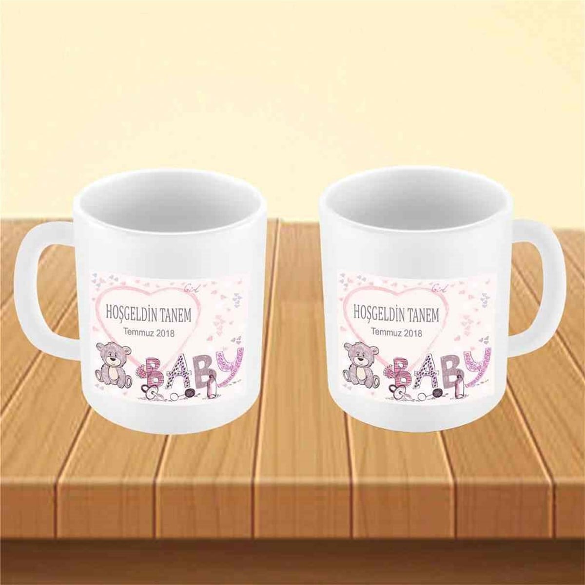 Ayılı Konsept Kupa Bardak Mug  