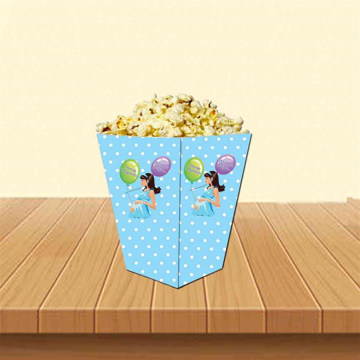 Baby Shower Popcorn Kutusu 