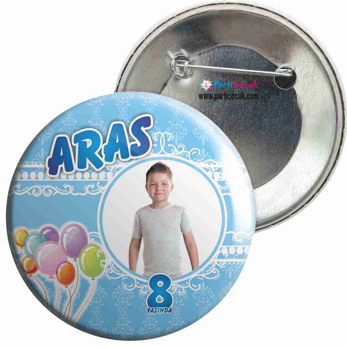 Balonlu Konsept İğneli Rozet  