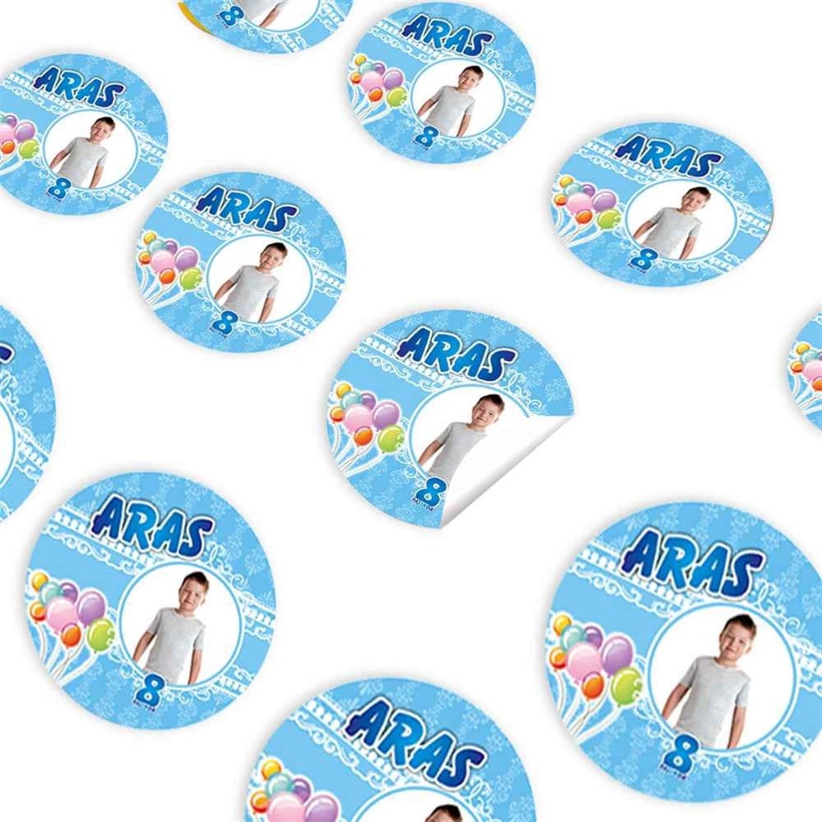 Balonlu Konsept Sticker 30 Adet  