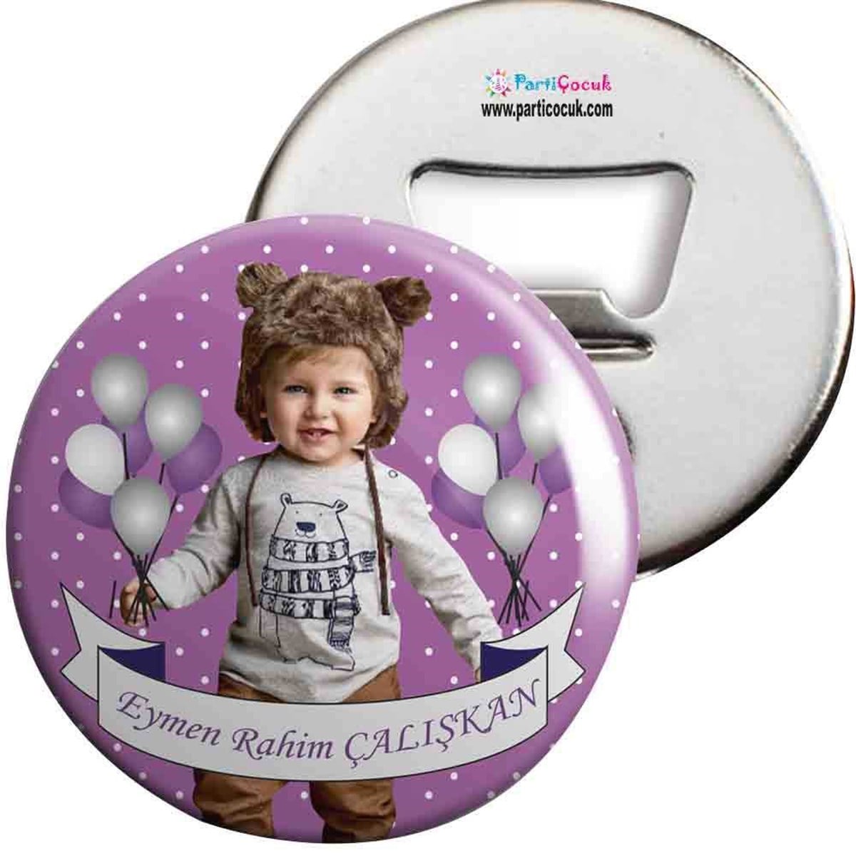 Balonlu Konsepti Açacaklı Magnet Kişiye Özel 