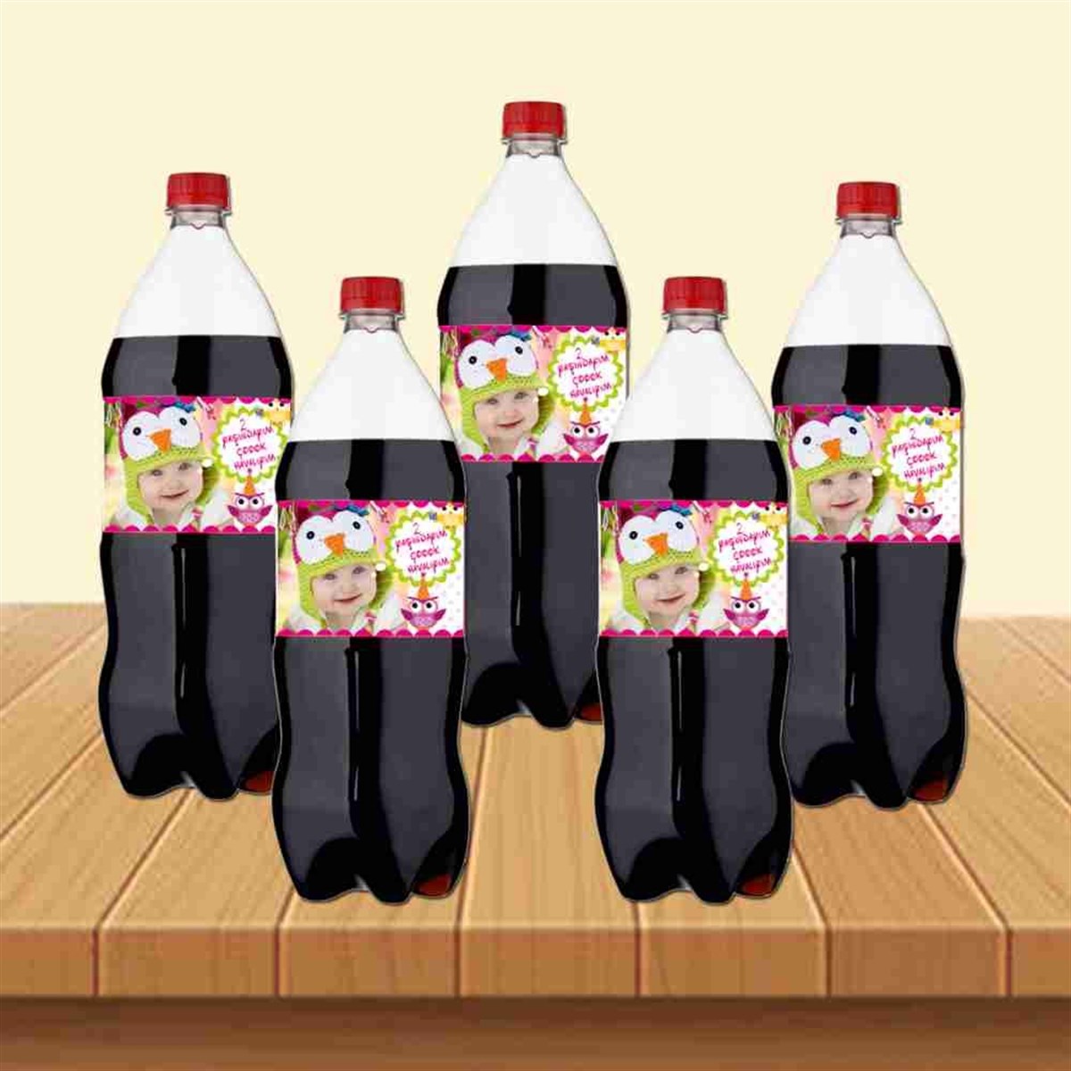 Baykuş Konsepti Cola Şisesi Bandı 