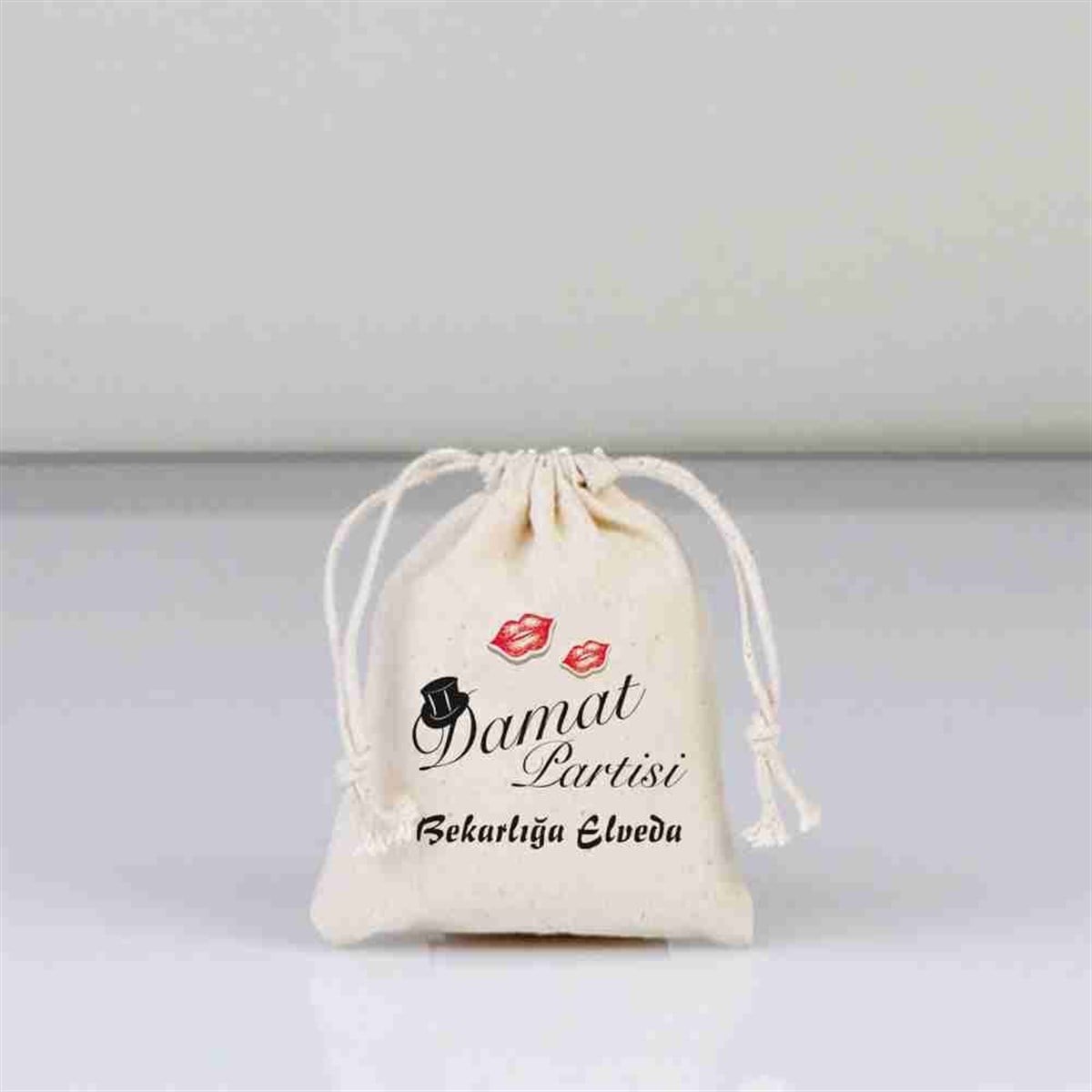 Bekarlığa Veda Kumaş Kese 