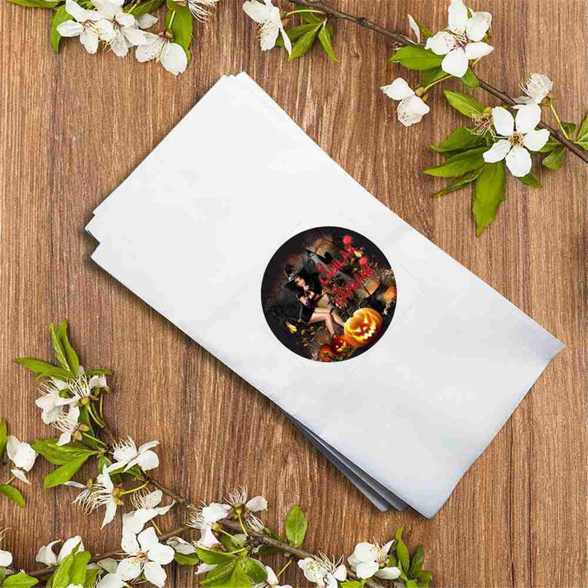 Cadılar Bayramı Kurukafa Peçete Baskı 