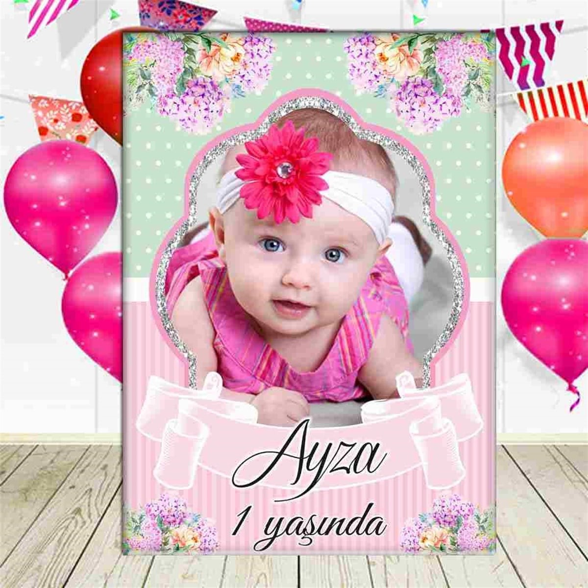 Çiçek Konsept Ayaklı Pano  