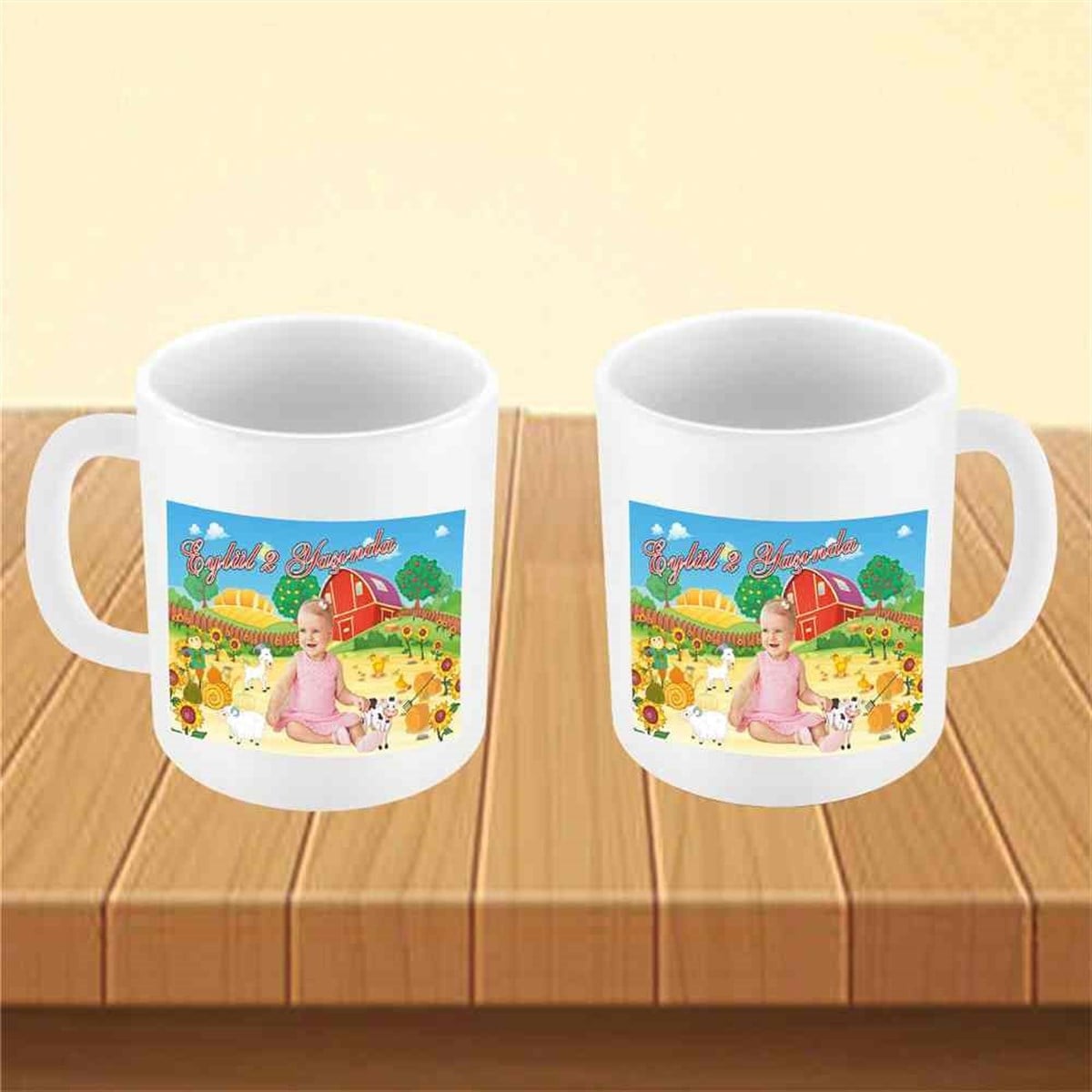 Çiftlik Konsept Kupa Bardak Mug  